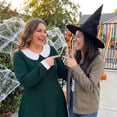 thumbnail image 3 of Agnes Orinda Women's Plus Size Halloween Outfits Dress Peter Pan Collar Long Sleeve Fall Winter Midi A-line Dress 1X Dark Green, 3 of 8