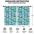 thumbnail image 2 of Blackout Kids Curtains,Blue Cartoon Dinosaurs Repeating Pattern Childrens Insulated Curtains Set Of 2,Bedroom Essentials,Toddler Room Decor 42"x63", 2 of 5