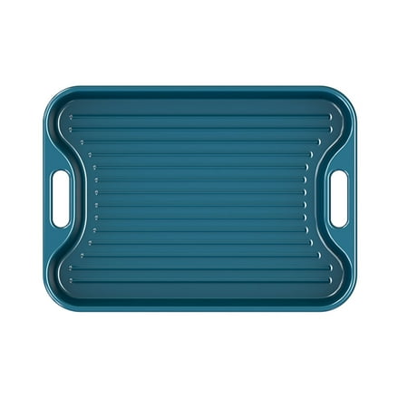 

Solid Color Baking Dishes Ceramic Oven Dish With Handle Porcelain Bakeware-Blue-c