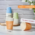 thumbnail image 2 of 1200 Pack 5 oz Paper Cups, Colorful Samll Disposable Paper Bathroom Cups for Parties, Travel, and Events, 2 of 6