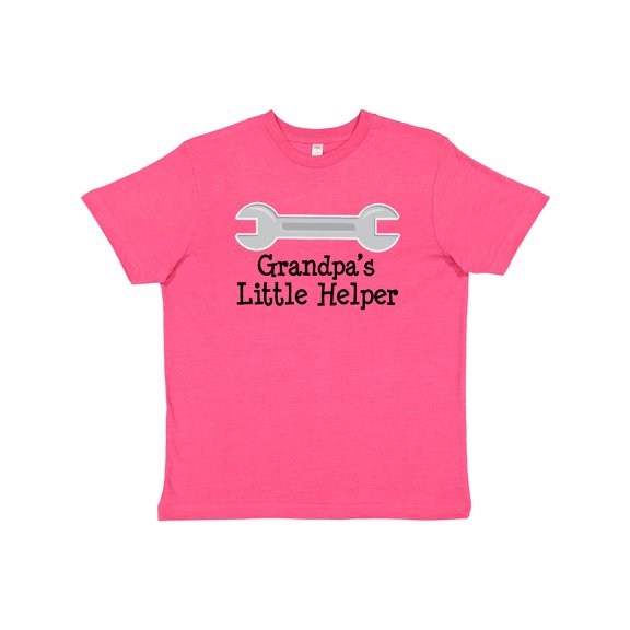 Inktastic Grandpa's Little Helper Youth T-Shirt