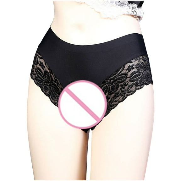 Bigersell Women's Thermal Underwear Clearance Cotton Boyshort Underwear Women Briefs Panty Style P-110 Polyester Cheeky Panties Ladies Underwear Thong Briefs High Waist Women's Panties Black L