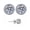 1 Carat, variant on 925 Silver 50-point 1 Carat 2 Carat Moissanite 4-Prong Round Stud Earrings Earplug