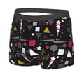 thumbnail image 2 of Wukai Colorful Geometry Print Men’s Underwear Breathable Boxer Briefs,&nbsp;Moisture Wicking & Breathable-Medium, 2 of 7