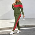 thumbnail image 5 of Mifsaly Womens Track Suits 2 Piece Set Fall Trendy Color Block Workout Daily Lounge Matching Outfits Collared Zip Up Jacket And Jogger Pants, 5 of 7