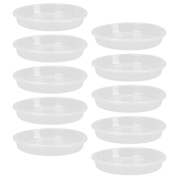 Flower Pot Tray 10 Pcs Plant Dishes Saucer House Pots Indoor Plants for Plastic