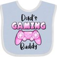 thumbnail image 3 of Inktastic Dad's Gaming Buddy- Pink Controller Boys or Girls Baby Bib, 3 of 4