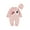 pink, variant on Infant Baby 2Pcs Winter Outfits Long Sleeve Elephant Heart Print Knit Jumpsuit with Beanie Hat Set White 0-3 Months