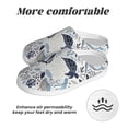 thumbnail image 6 of Fotbe Sea Life Elements Pattern Women's Fuzzy Curly Fur Memory Foam Loafer Slippers Indoor Outdoor Slippers Winter Home Shoes-35/36, 6 of 7