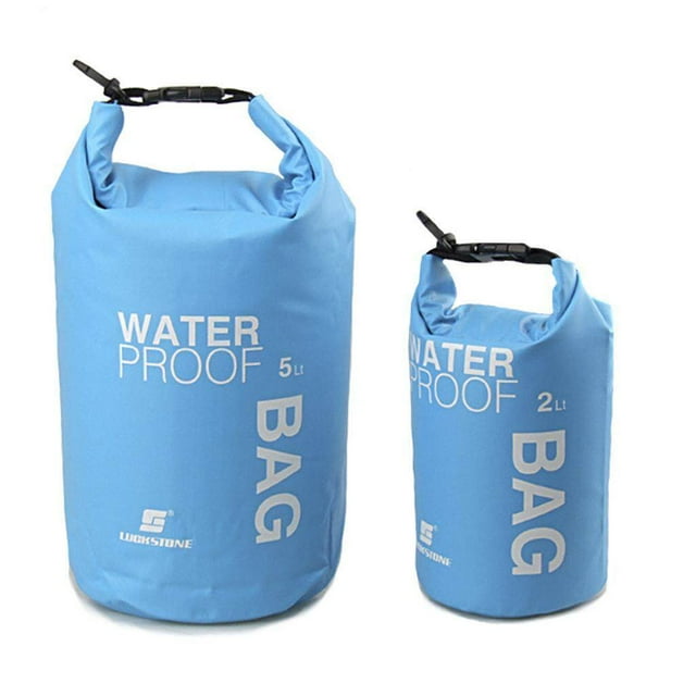 Waterproof Dry Bag Sack Pouch Kayaking Camping Rafting Floating 2L Blue