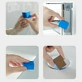 thumbnail image 5 of Emery Cleaning Sponge for Bathroom Mirror Glass & Stainless Steel | Powerful No-Scratch Grime Remover | Dual-Color Blue for Glass & Green for Metal | 3.3x2.5cm | Reusable Multi-Use Household Cleaner, 5 of 6