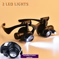 thumbnail image 5 of Lupas LED con diadema | Lentes intercambiables 10x, 15x, 20x y 25x | Lupas portátiles con doble luz LED | Reparación de joyas, mantenimiento de relojes y ayuda de lectura para personas con b, 5 of 5