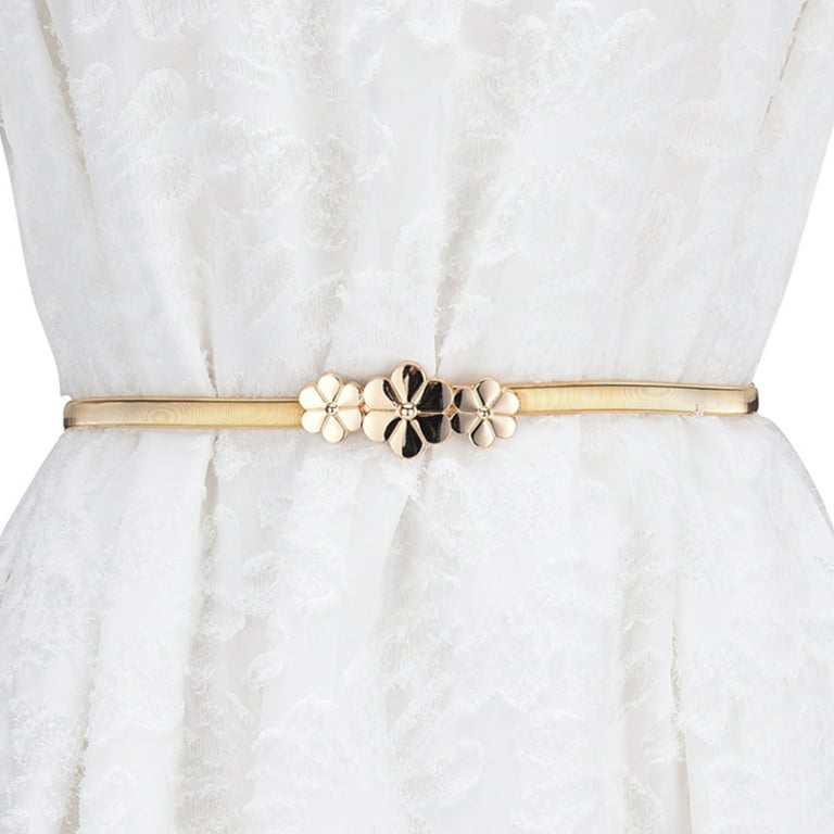 Gold metal belt store for dress