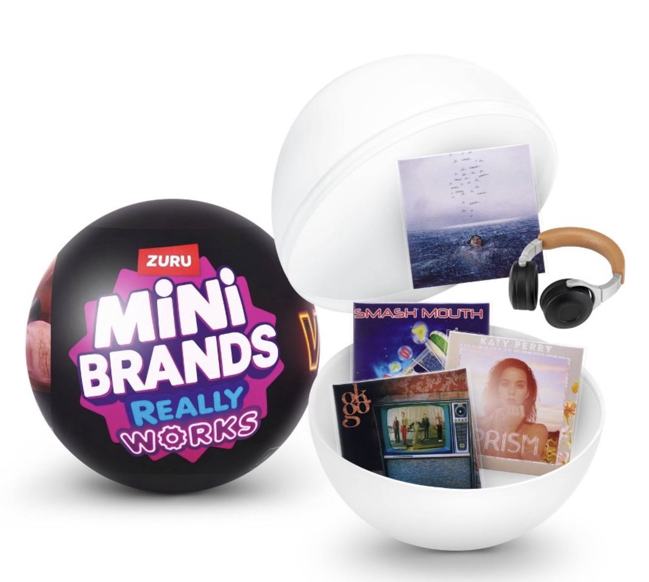 ZURU Mini Brands Vinyl Turntable with Record Player & Vinyl Capsule