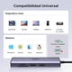 thumbnail image 4 of Hub USB C UGREEN Plata 7 en 1 Adaptador a HDMI 4K 60Hz Gigabit Ethernet Carga 100W Lector de Tarjeta, 4 of 9