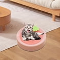 thumbnail image 3 of Cama de cartón para gatos, almohadilla rascadora redonda para gatos, gruesa, protectora de muebles, gato Estilo A, 3 of 8