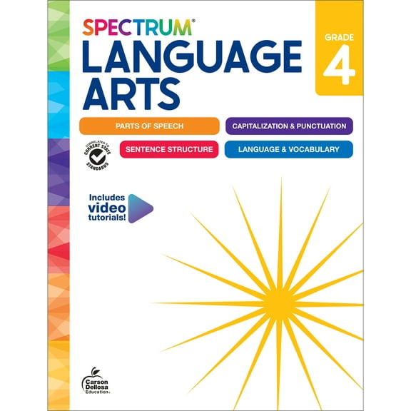 Spectrum Spectrum Language Arts Workbook, Grade 4, (Paperback)
