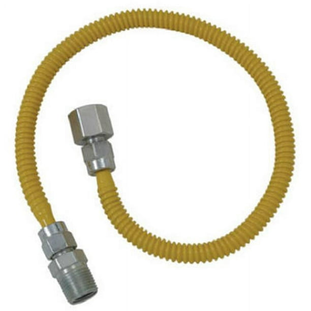 Brass Craft CSSL54-60 P 60 in. ProCoat Connecteur pour Appareil à Gaz en Acier Inoxydable