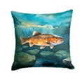 thumbnail image 2 of Brown Trout Throw Pillow 14 in x 14 in, 2 of 2