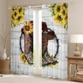 thumbnail image 2 of Feelyou Rustic Cowboy Boot Curtains Pack of 2 (52x84 Each), SunFloral Window Curtains, 2 of 6