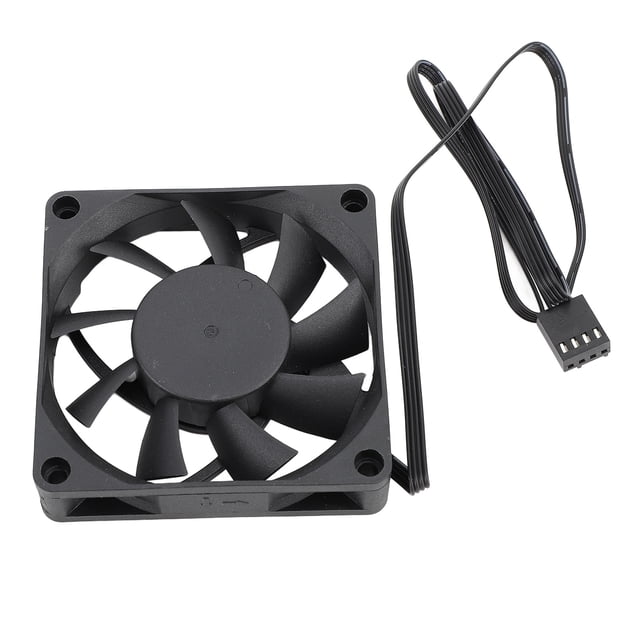 Ventilador de Pwm, Ventilador de PC PWM Control de Temperatura Inteligente Dual Rodamiento de Bolas PBT Quiet para la Oficina