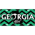 thumbnail image 6 of JASS GRAPHIX Georgia Girl License Plates and Car Tags for The Bulldog Fans. These Custom Made Aluminum car Tags Feature Chevron Stripes and Peach Logo, 6 of 9