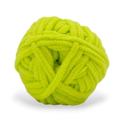 Size 6 Chenille Yarn 10.5oz/300g 192yds/210m, Lime Green Yellow, Color 4