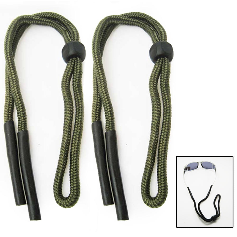 2 Green Sunglasses Lanyard Cord Neck Strap Glasses Retainer Nylon