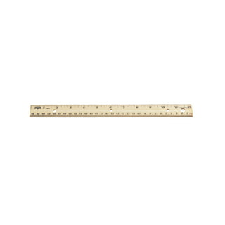 School Smart Inches and Metric Plastic Ruler 12 in Clear Pack of 10