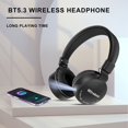 thumbnail image 5 of Back to School Gifts under $5 Wireless Bluetooth Headphones Over Ear With Light And Mic 8 Hours Of Use Foldable Headset on Clearance, 5 of 8