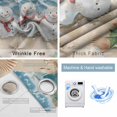 thumbnail image 4 of Coastal Snowman Christmas Blackout Curtains for Bedroom/Living Room, Thermal Insulated Kitchen Curtains, Xmas Tree Starfish Beach Grommet Darkening Window Treatment Drapes 42"x84"x2, 4 of 8