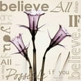 thumbnail image 3 of Koetsier, Albert 20x20 Black Modern Framed Museum Art Print Titled - Believe - Violet Daffodils, 3 of 5