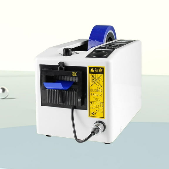 Colaxi Automatic Tape Dispenser Electric Tape Cutting Machine LED Display 20-999mm Tape Cutter for 7-50mm Width Tapes Gift Wrapping