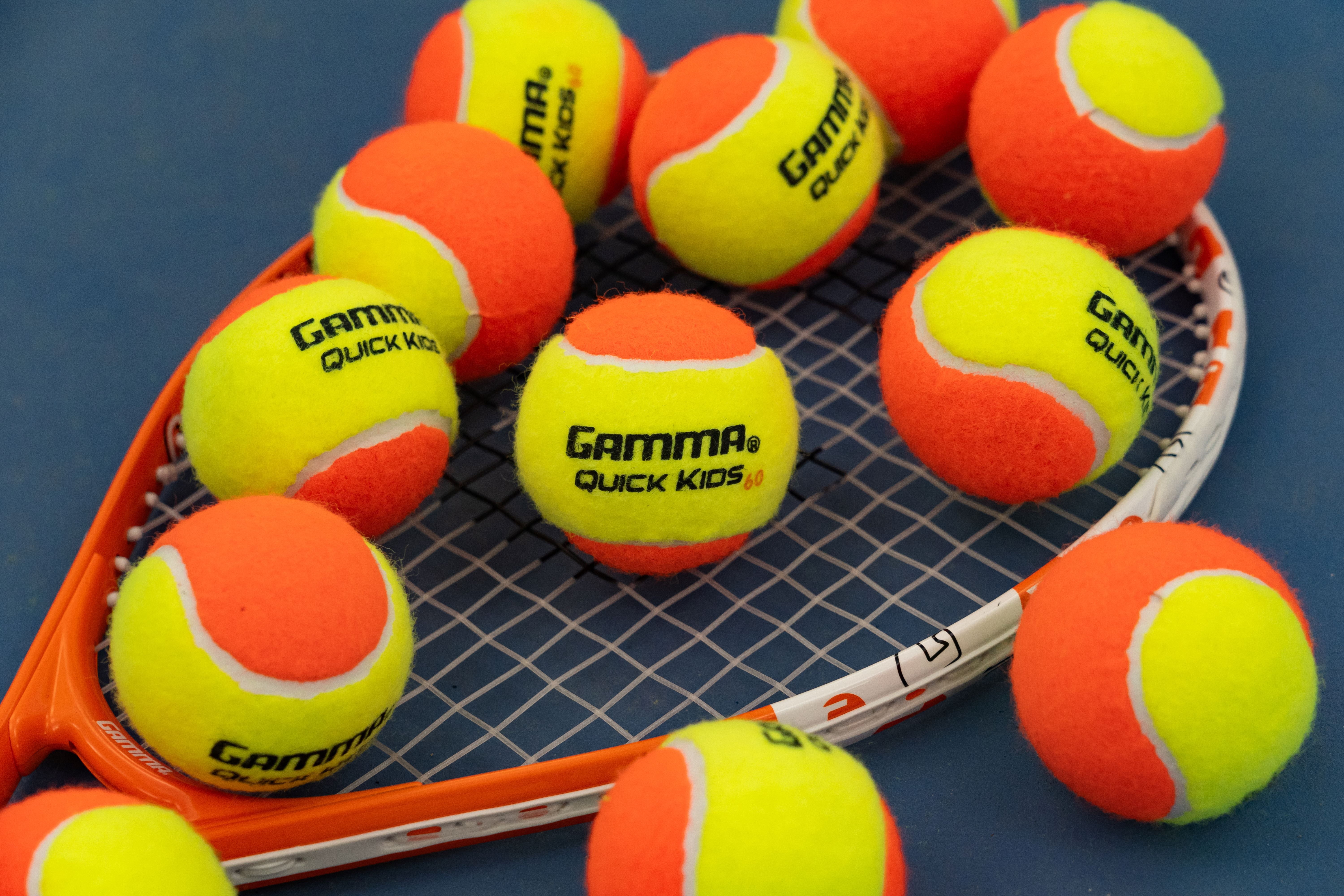 GAMMA Quick Kids 60 Training Tennis Balls for Kids & Beginners, Box of 48