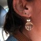 thumbnail image 3 of Xiao Hua Pendientes colgantes de joyería retro de estilo de diseño simple y único en oro, 3 of 5