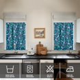 thumbnail image 4 of Kitchen Curtains 36 Inch Short - 3 Panel Set, Shark Whale Dolphin Ocean Theme, Rod Pocket Window Curtain, 100% Polyester for Nautical Farmhouse Kitchen, Easy Wash, 4 of 6