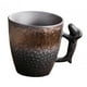 thumbnail image 2 of Tazas de café de cerámica, taza de té, taza minimalista para beber de 86ml, taza de cerámica, taza de café expreso para regalo del Día n Valentí y negro Soledad Tazas de cafe, 2 of 10