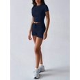 thumbnail image 6 of Womens Two Piece Lounge Sets Casual Summer Outfits 2 Piece Short Matching Clothing Set Dark Blue M, 6 of 8
