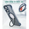 thumbnail image 6 of TECH CIRCLE 360°Rotatable Magnetic Ring For iPhone 14 Plus Case Compatible with MagSafe Military Drop Protection Magnetic Stand Protective Translucent Case for Apple iPhone 14 Plus 6.7" 2022,Blue, 6 of 6