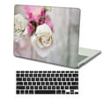 thumbnail image 1 of KSK KAISHEK Plastic Hard Shell Case Only Compatible 2022 - 2018 Rel. New MacBook Air 13 inchs Retina Display & Touch ID + Black Keyboard Cover Model: A2337 m1&A2179&A1932 Rose series 0715, 1 of 5