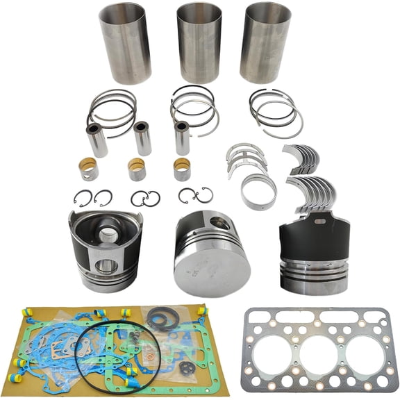 D1102 Engine Overhaul Rebuild Kit (No valve set) For Kubota D1102 D1102A D1102AE Engine L235 L235DT L2350 L235F L1802 L2050 L2050DT Tractor Piston Diameter 76mm