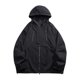 thumbnail image 1 of Autumn New Men's Loose Colored Hooded Jacket Charge Coat Cardigan Coat 4XL, 1 of 3