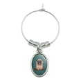 thumbnail image 1 of Pug Sticking Out Tongue Wine Glass Oval Charm Drink Marker, 1 of 3