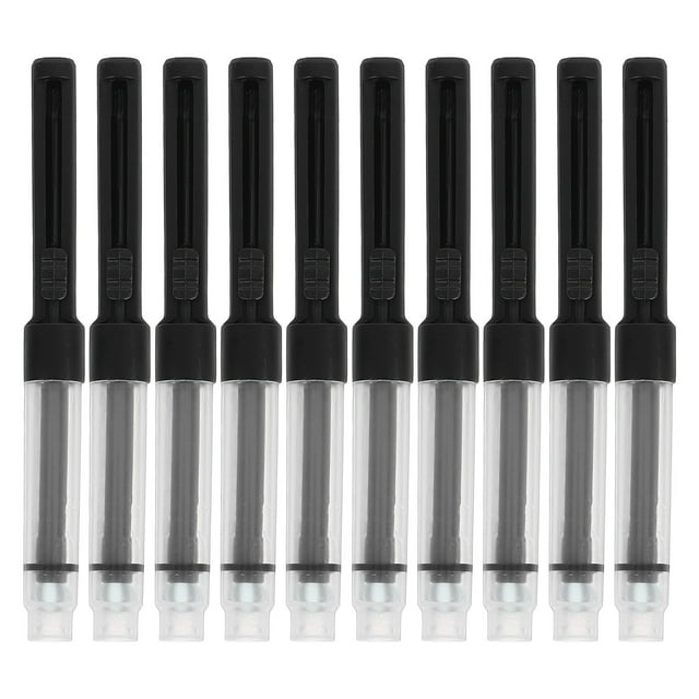 SHISUYAN 10pcs Universal Fountain Pen Ink Converter Refillable Tool for Writing Pens and Ink Refills for Most Fountain Pens and Writing
