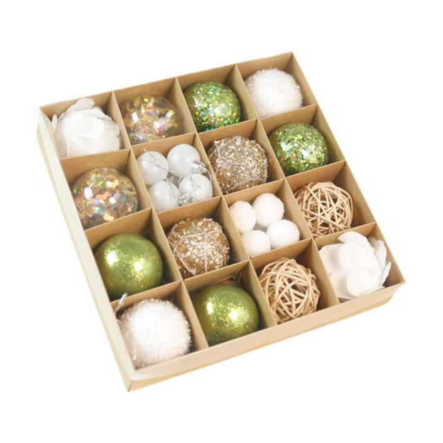 Adornos navideños BLESIY 30 colgantes decorativos de Navidad Verde