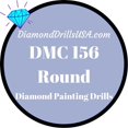 thumbnail image 1 of DMC 156 ROUND 5D Diamond Painting Drills Beads DMC 156 Medium Light Blue Violet, 1 of 3