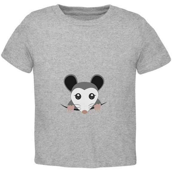 Halloween Peeking Possum Costume Toddler T Shirt Heather 3T