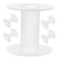 thumbnail image 1 of Miangastore 5 Pcs Empty Plastic Spools Ribbon Spools Thread String Bobbin Wire Weaving Bobbin Craft Spools For Embroidery And Sewing Machine Transparent, 1 of 8