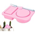 thumbnail image 1 of Silicone Snack Container - Dressing Container with 2 Compartments | Collapsible Dishwasher Safe Container for Fruit Vegetable Sauce Travel Work Meals,A, 1 of 9