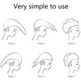 thumbnail image 5 of Hair Towels Shower Caps Towels for Wiping Child's Hair Absorbent Towels Children's Dry Hair Hat with Button(Pink), 5 of 5